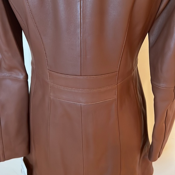 Anne Klein Leather Coat - Picture 4 of 10